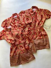 Banarasi Belle Cargo Zip Romper